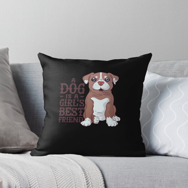 Item preview, A Dog Is A Girl's Best Friend designed and sold by TeaAndPrints.