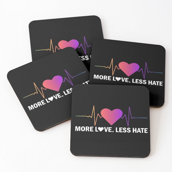 Item preview, More Love Less Hate designed and sold by ThePrint Shop.