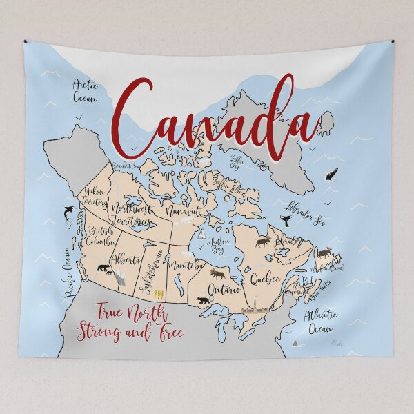 Item preview, Map of Canada designed and sold by Quick Brown Fox Canada.