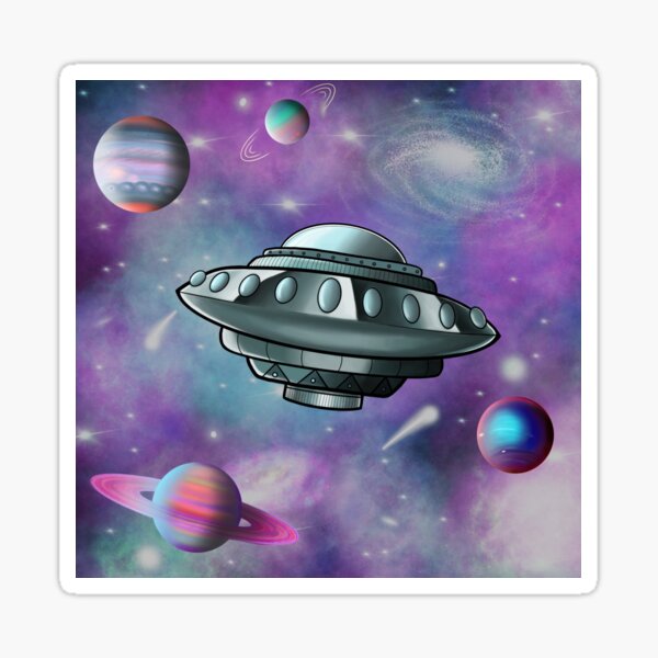 Saucer Nebula Sticker