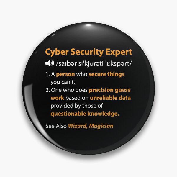 Item preview, Cyber Security Expert Definition designed and sold by TopDawgDesigns.