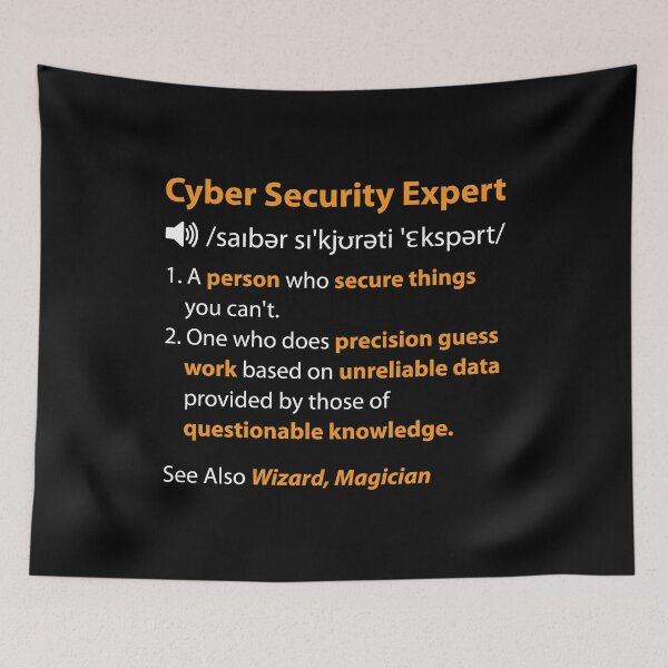 Item preview, Cyber Security Expert Definition designed and sold by TopDawgDesigns.