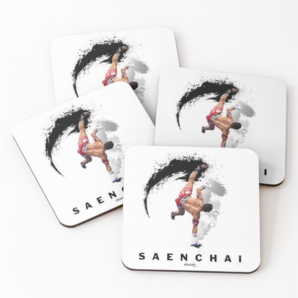 Item preview, Saenchai Muaythai White/Black Artwork by Shunsuke  designed and sold by shunsukevisuals.