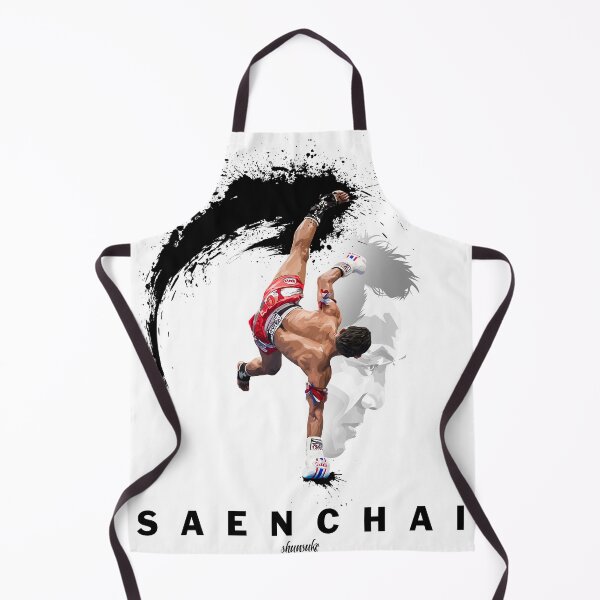 Item preview, Saenchai Muaythai White/Black Artwork by Shunsuke designed and sold by shunsukevisuals.