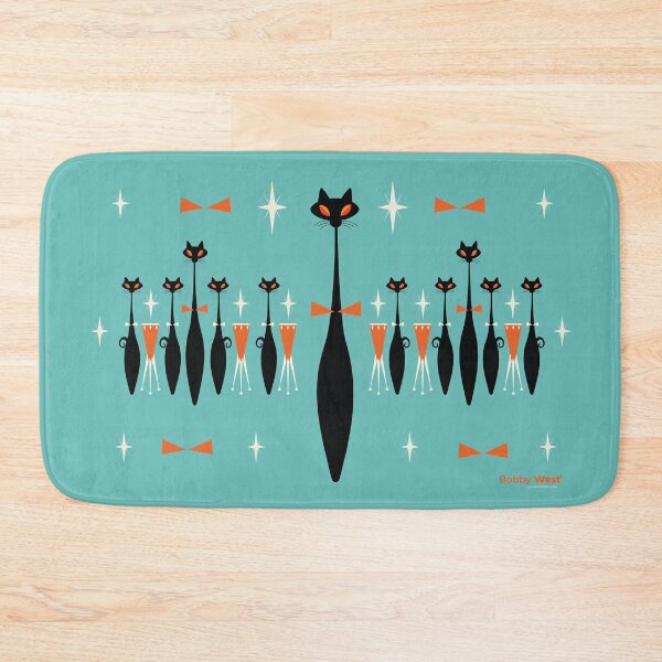 Item preview, Bobby West's "Tropicana Kitty Club" Midcentury Cats Playing Congas. designed and sold by BobbyWest1965.