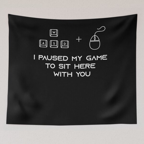 Item preview, I Paused My Game to Sit Here With You - Console Gamer Funny MMO,Funny Gamer Gift Idea,Gamer Shirt, Funny Gaming T-shirt, Gamer Gift, Gaming Present, Gift for Him designed and sold by delkh07.