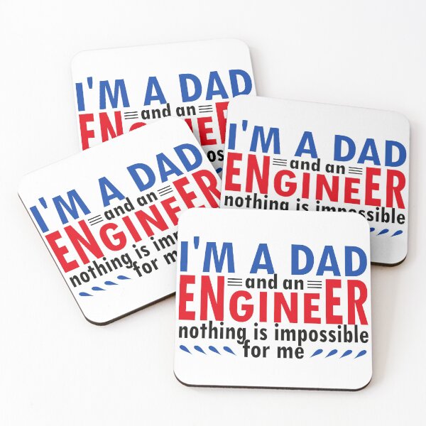 Item preview, I'm a Dad and an Engineer nothing is impossible for me designed and sold by CreativaArt-.