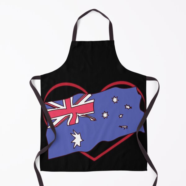 Item preview, Australia National Flag with Love Heart designed and sold by coffeetea2020.