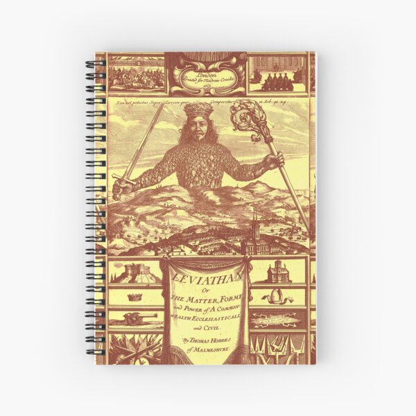Hobbes Leviathan Yellow Deep Spiral Notebook