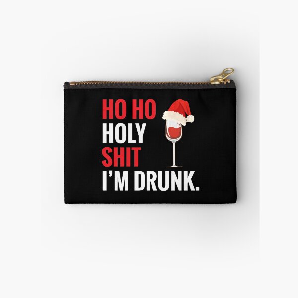 Item preview, Ho Ho Holy Shit I'm Drunk Funny Christmas Xmas Wine designed and sold by TopDawgDesigns.