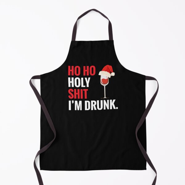 Item preview, Ho Ho Holy Shit I'm Drunk Funny Christmas Xmas Wine designed and sold by TopDawgDesigns.