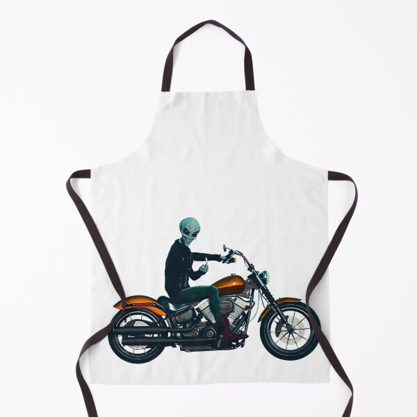 Item preview, Alien rides motorcycle and make middle finger designed and sold by PeterADesign.