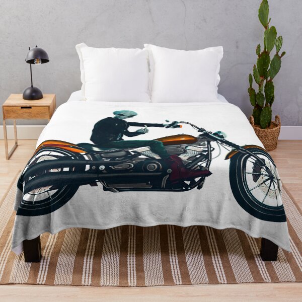 Item preview, Alien rides motorcycle and make middle finger designed and sold by PeterADesign.