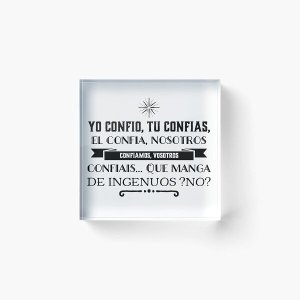 Item preview, Yo confio, tu confias, el congia, nosotros confiamos.. designed and sold by Elena's Shop.