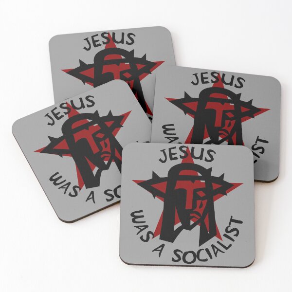 Item preview, Jesus Was A Socialist Red Star - Liberation Theology, Radical Christianity, Socialism, Leftist, Social Justice designed and sold by SpaceDogLaika.
