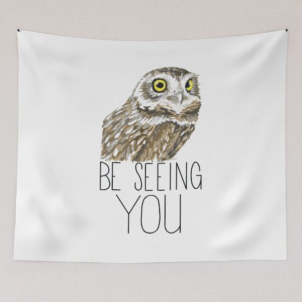 Item preview, Owl Be Seeing You (Burrowing Owl) designed and sold by LauraWolfArtist.