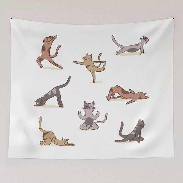 Item preview, Yoga Cats designed and sold by arrowroses.