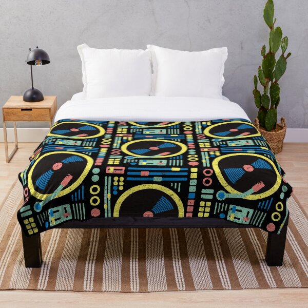 Item preview, Regalos para DJ y raver - DJ Decks Retro Pattern / Vintage Vinyl designed and sold by coolintent.