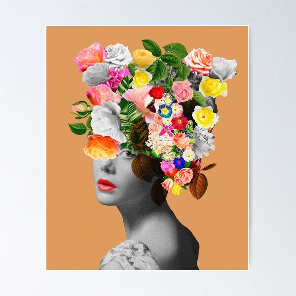 Aperçu de l'œuvre Portrait floral créée et vendue par Frida Floral Studio.