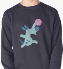 Welpe, der Basketball spielt Sweatshirt