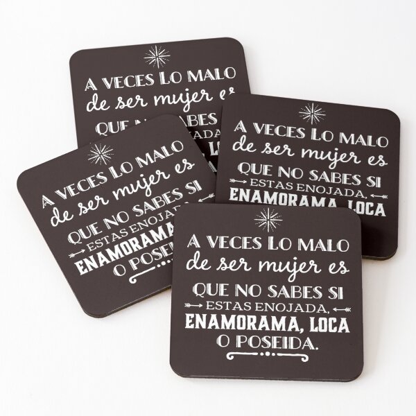 Item preview, A veces lo malo de ser mujer es que no sabes si esta enojada.. designed and sold by Elena's Shop.