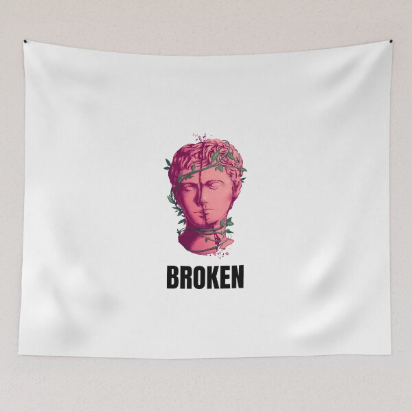 Item preview, Broken- graphic design-white designed and sold by josephsteez.