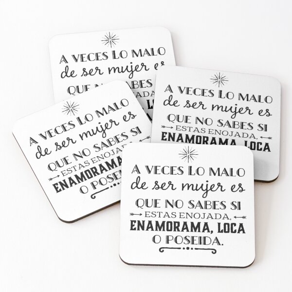Item preview, A veces lo malo de ser mujer es que no sabes si esta enojada.. designed and sold by Elena's Shop.