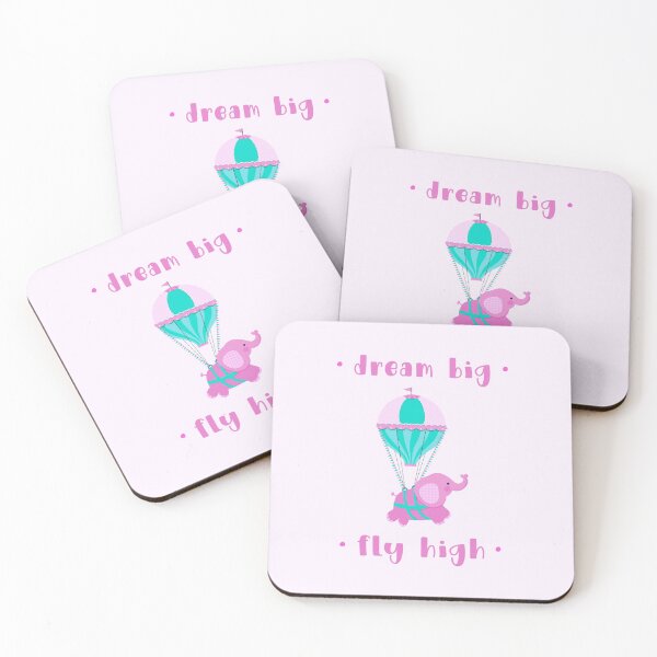 Item preview, Dream Big Fly High - Pink/Aqua (Incl. Baby & Maternity Wear) designed and sold by PawsitiveMum.
