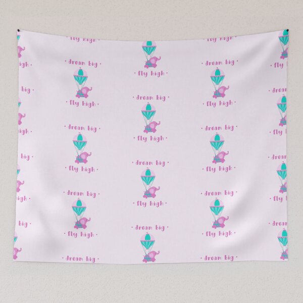 Item preview, Dream Big Fly High - Rosa / Aqua (Incl. Ropa de bebé y premamá) designed and sold by PawsitiveMum.