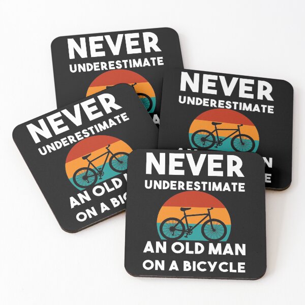 Item preview, never underestimate an old man on a bicycle designed and sold by StarsPower.