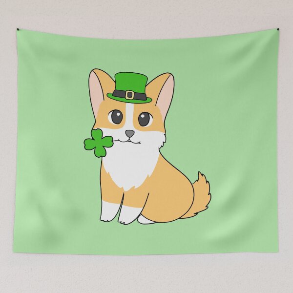 Item preview, St Patrick Corgi designed and sold by BiscuitSnack.