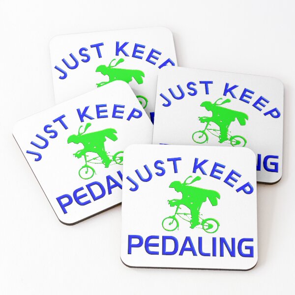 Item preview,  JUST KEEP PEDALING - FOR PEOPLE LOVING CYCLING designed and sold by Ralek.
