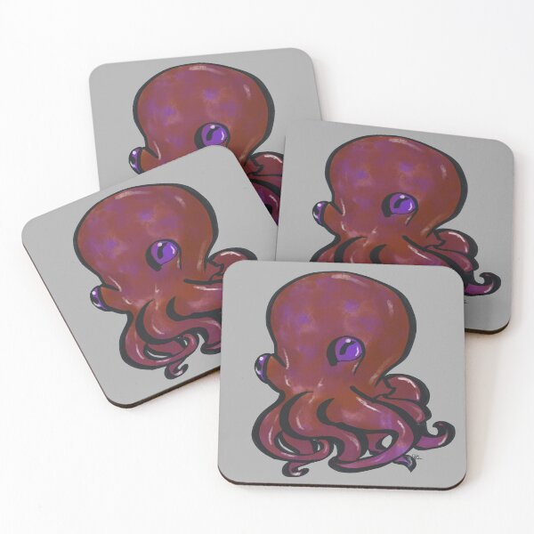 Item preview, Chibi Octopus Red designed and sold by Salem Scribbles.