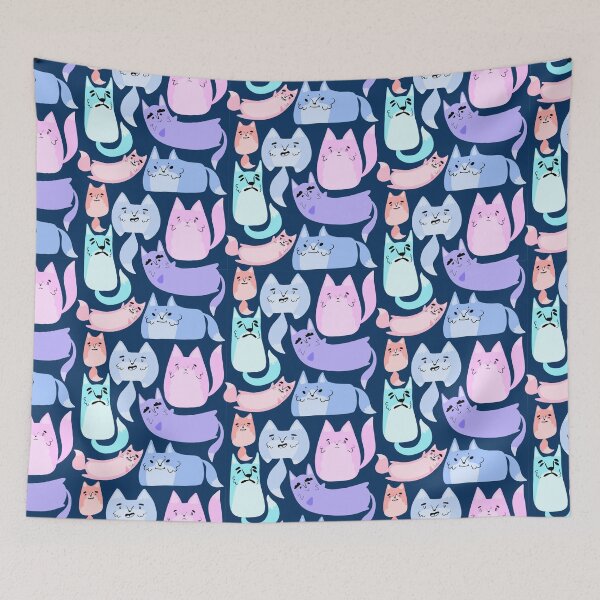 Item preview, Cute Cartoon Pastel Pink and Purple Foxes designed and sold by TheRainbowRoom.