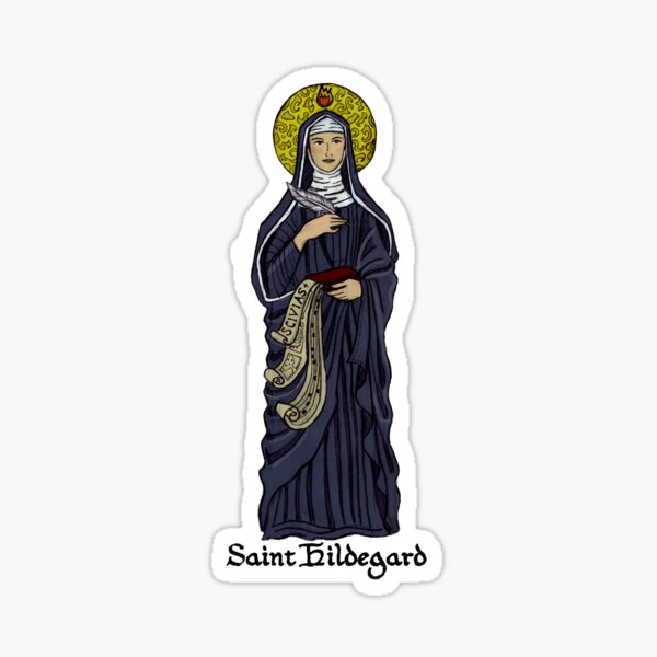 Vista previa del artículo con la obra «Santa Hildegarda de Bingen», diseñado y vendido por Angela Arts.