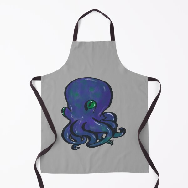 Item preview, Chibi Octopus Blue designed and sold by Salem Scribbles.