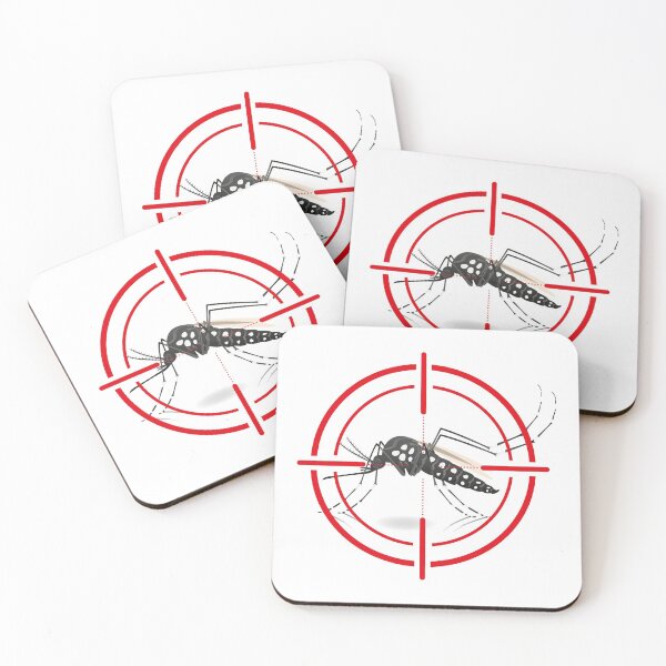Item preview, Nature, Aedes aegypti mosquitoes with stilt warning, prohibited sign. Ideal for informational and institutional related sanitation and care designed and sold by LucianoCosmo.