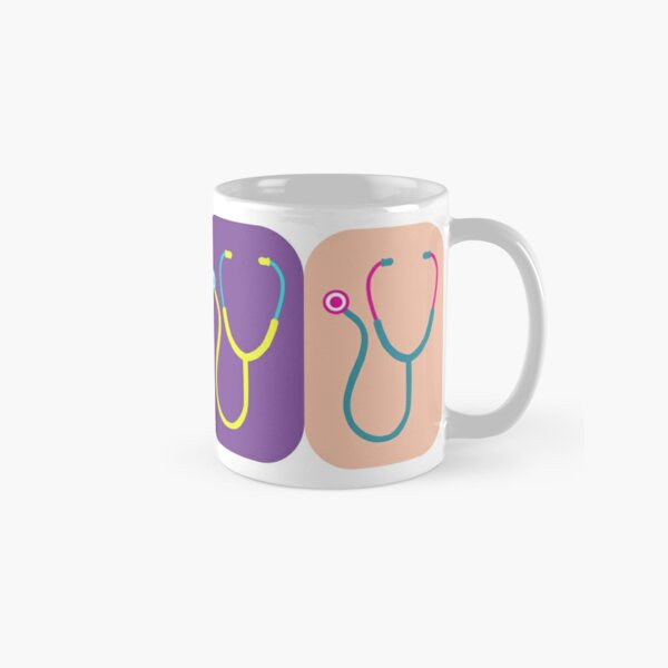 Nurse Doctor Stethescope with Vintage Red Sox White Ceramic Mug