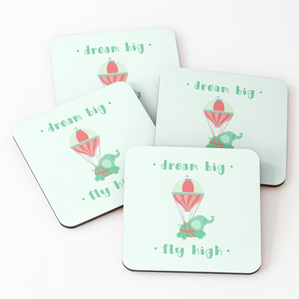 Item preview, Dream Big Fly High - Coral/Green (Incl. Baby & Maternity Wear) designed and sold by PawsitiveMum.
