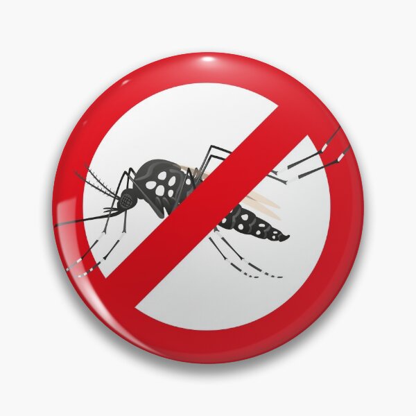 Item preview, Nature, Aedes aegypti mosquitoes with stilt warning, prohibited sign. Ideal for informational and institutional related sanitation and care designed and sold by LucianoCosmo.