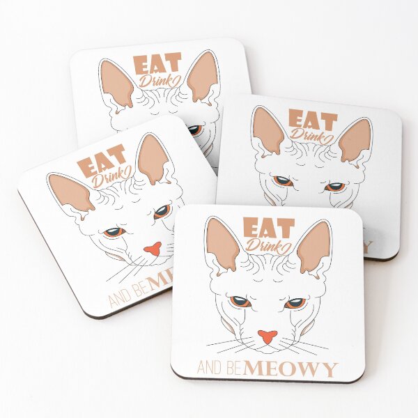 Aperçu de l'œuvre MANGEZ, BUVEZ ET SOYEZ MEOWY - FUNNY CATS LOVERS T-shirt essentiel créée et vendue par Stay Wild.