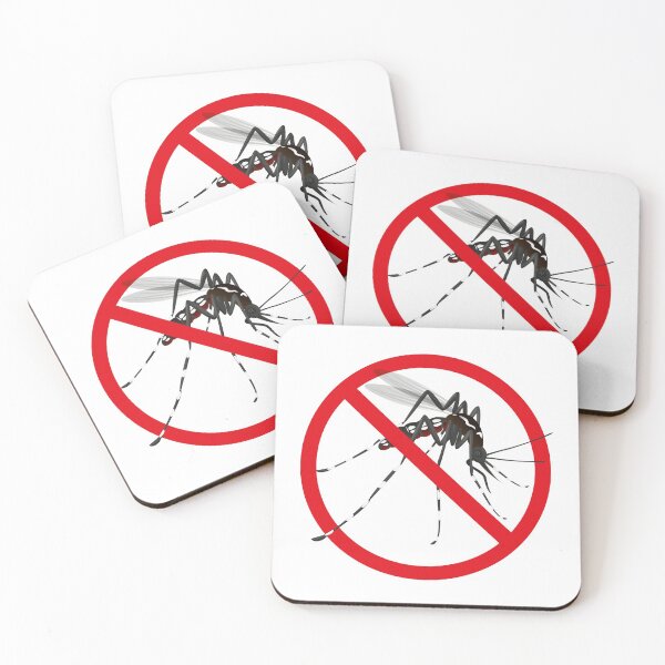 Item preview, Nature, Aedes aegypti mosquitoes with stilt warning, prohibited sign. Ideal for informational and institutional related sanitation and care designed and sold by LucianoCosmo.