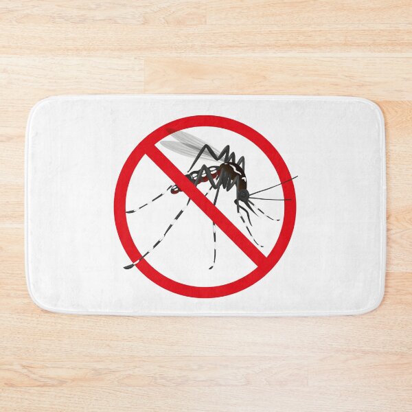 Item preview, Nature, Aedes aegypti mosquitoes with stilt warning, prohibited sign. Ideal for informational and institutional related sanitation and care designed and sold by LucianoCosmo.