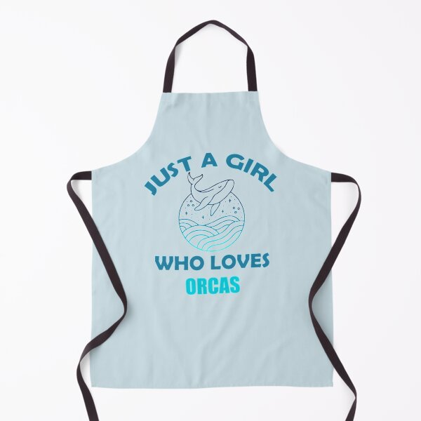 Item preview, JUST A GIRL WHO LOVES ORCAS designed and sold by HOME OF ART.