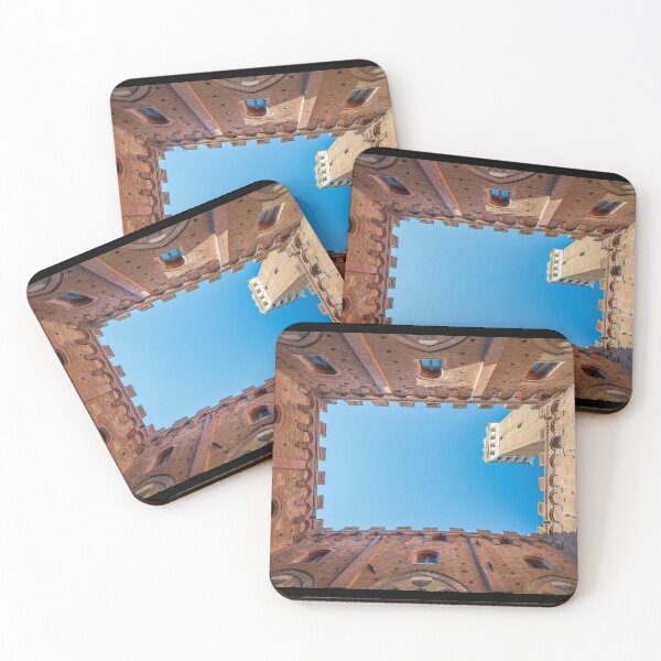 Item preview, Bottom view of the interior of a historic building in Siena with detail of the bell tower designed and sold by brambillasimone.
