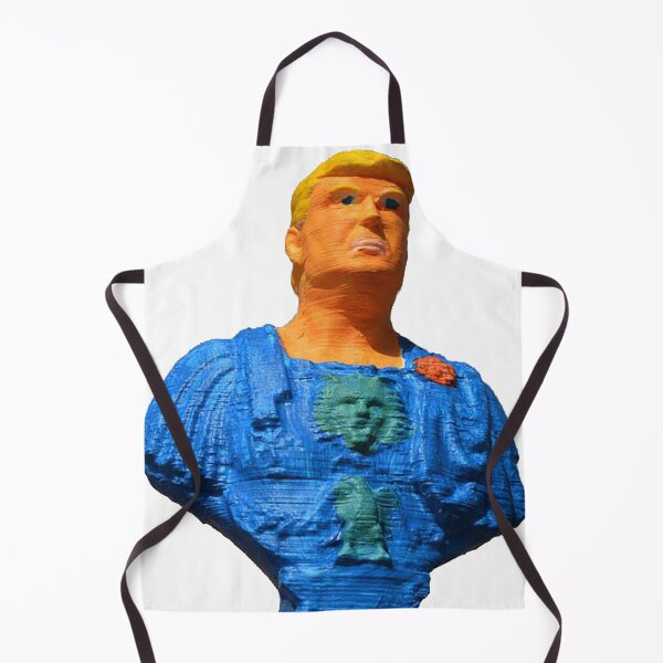 Item preview, Donald Trump Man in blue and white floral crew neck long sleeve shirt designed and sold by bassel-ad.