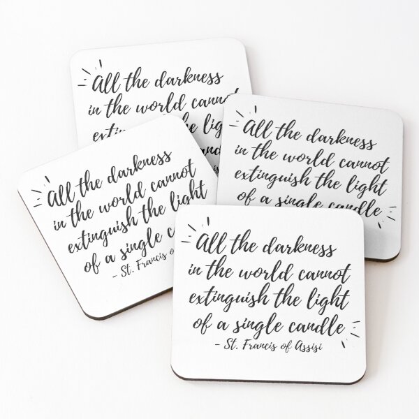 Item preview, The light of a single candle (black text) designed and sold by Grace Feucht.