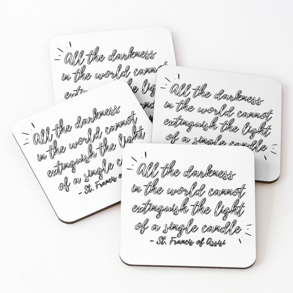 Item preview, The light of a single candle (black hollow text) designed and sold by Grace Feucht.