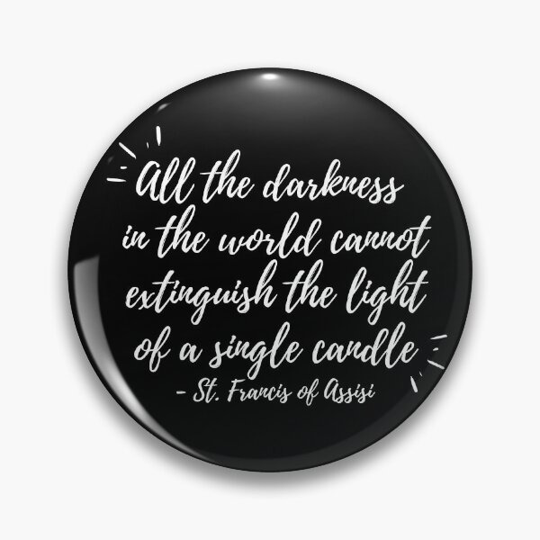Item preview, The light of a single candle (white text) designed and sold by Grace Feucht.