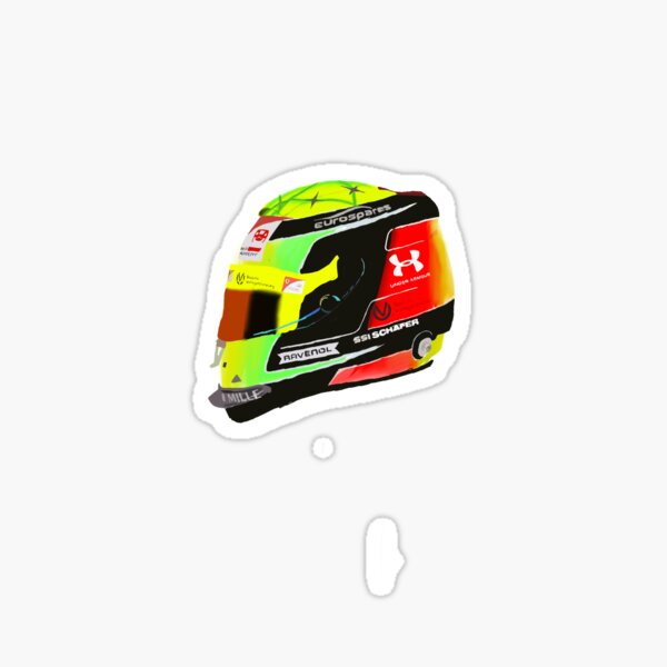 Mick Schumacher Helmzeichnung Sticker